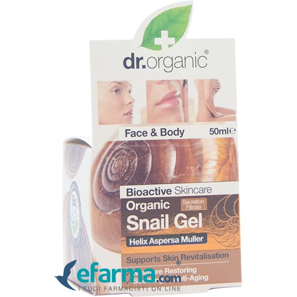 dr. organic snail gel alla bava di lumaca filtrata viso&corpo 50 ml