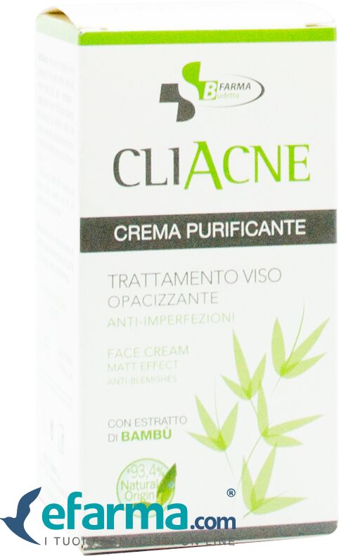 budetta farma cliacne crema purificante trattamento viso opacizzante 50 ml