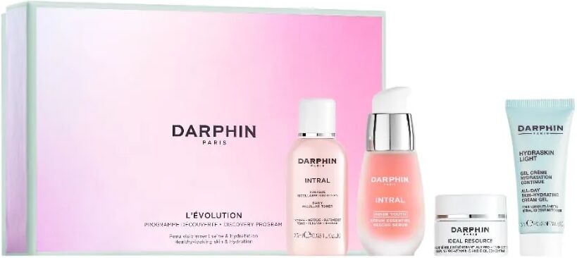 darphin cofanetto l’evolution intral trial set con tonico micellare + crema idratante + siero intral youth + siero capsule vitamina c