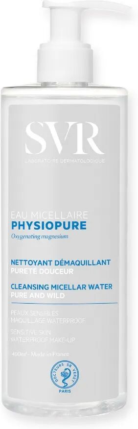 svr physiopure acqua micellare detergente struccante pelli sensibili 400 ml