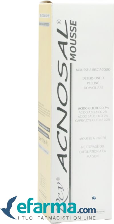 rev acnosal mousse detergente e peeling pelle impura 125 ml