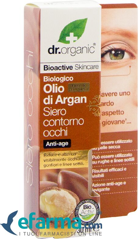 dr. organic argan siero contorno occhi antiage 30 ml