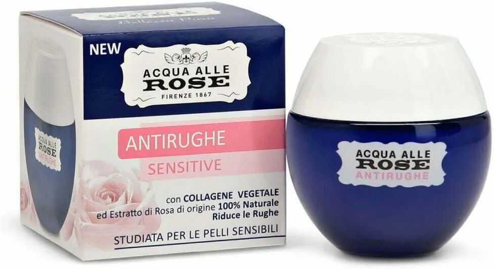 acqua alle rose crema viso antirughe sensitive 50 ml