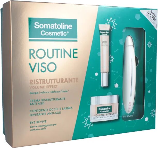 somatoline skinexpert somatoline cosmetic volume effect cofanetto crema giorno e contorno occhi & labbra