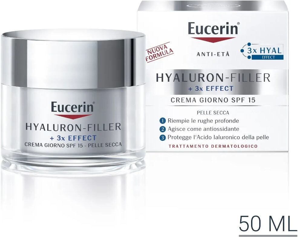 eucerin hyaluron-filler giorno crema antirughe pelle secca 50 ml