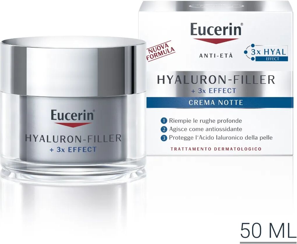 eucerin hyaluron-filler notte crema antirughe viso 50 ml