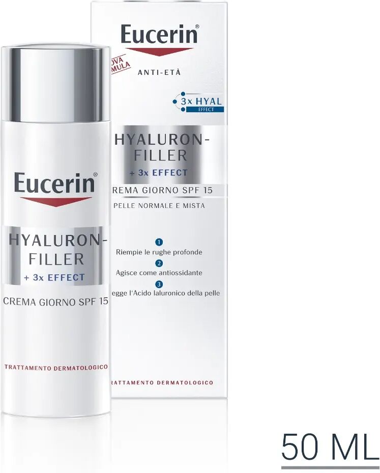 eucerin hyaluron-filler giorno crema antirughe pelle normale e mista 50 ml