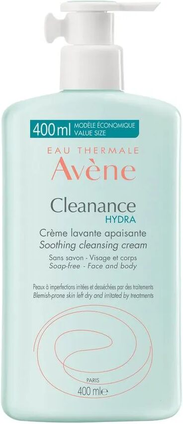 avène cleanance hydra crema detergente lenitiva viso 400 ml