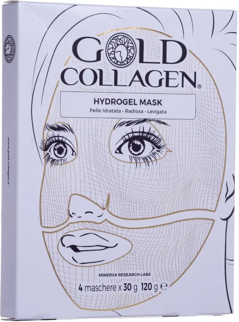 gold collagen hydrogel mask trattamento idratante e antiage