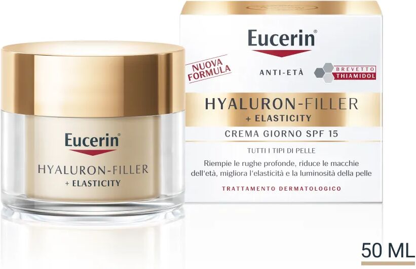 eucerin hyaluron-filler+elasticity crema giorno viso anti-età 50 ml