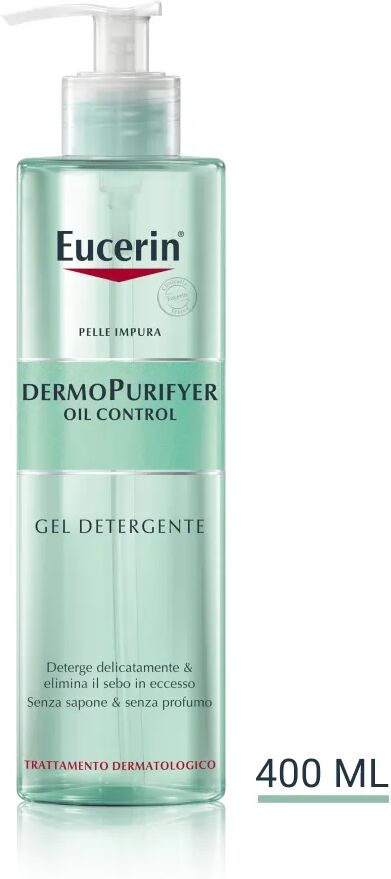 eucerin dermopurifyer oil control gel detergente viso 400 ml