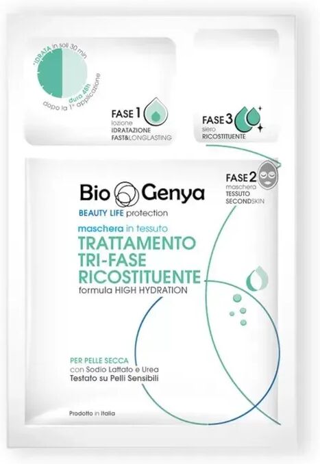 biogenya trattamento trifase ricostituente 1 maschera in tessuto