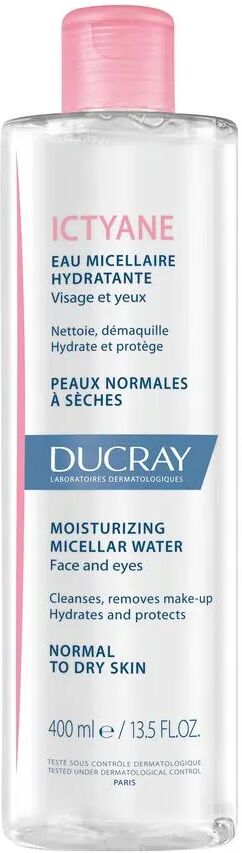 ducray ictyane acqua micellare idratante viso e occhi 400 ml