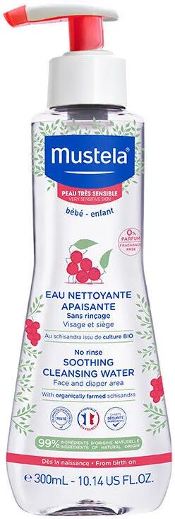 mustela fluido detergente lenitivo senza risciacquo per neonati e bambini 300 ml