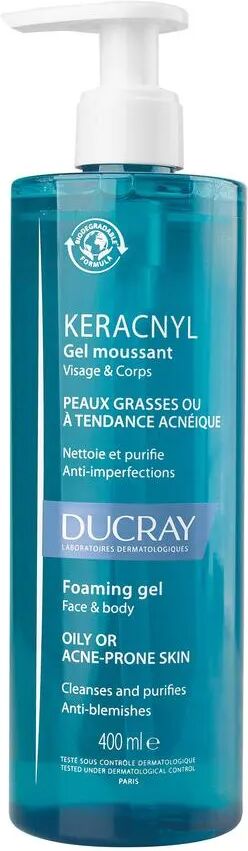 ducray keracnyl gel detergente per pelle grassa e acneica 400 ml