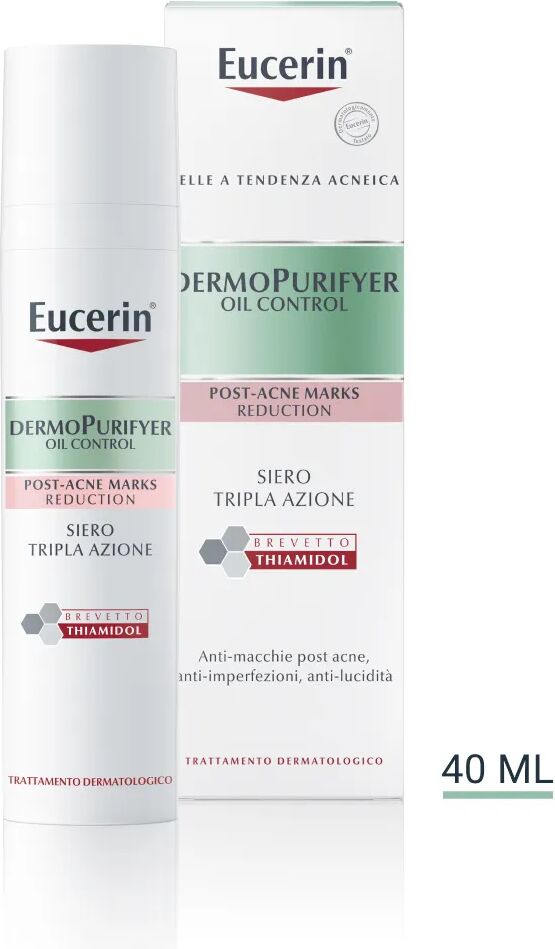 eucerin dermopurifyer oil control siero triplo effetto per pelle a tendenza acneica 40 ml