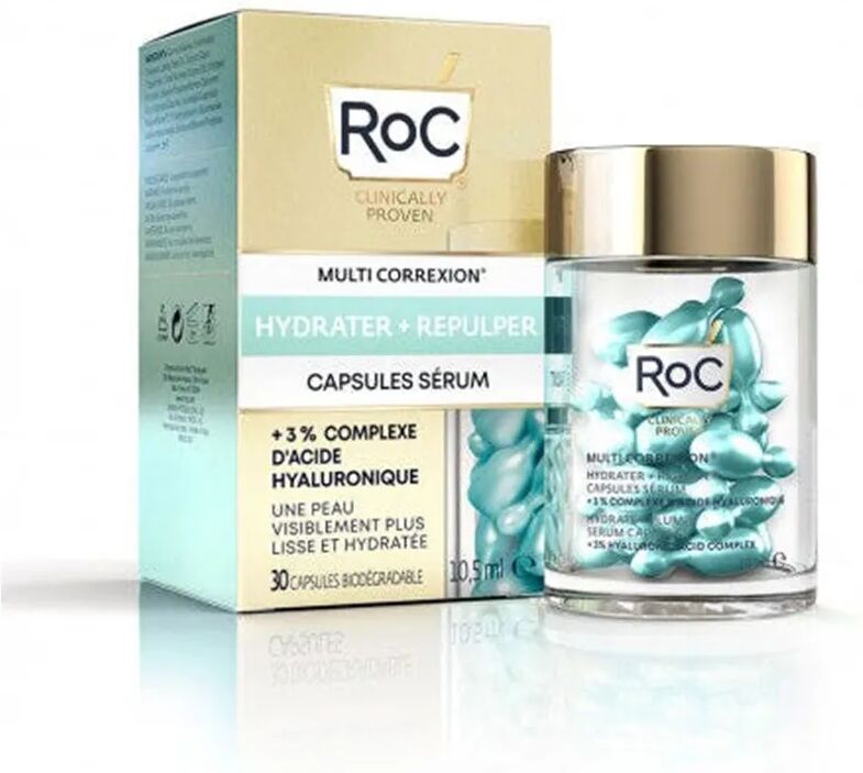 roc multi correxion hydrate + plump siero viso anti rughe 30 capsule