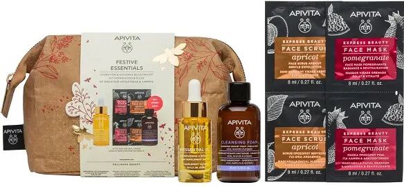 apivita promo festival eessentials cofanetto bee your best con olio + maschere + detergente