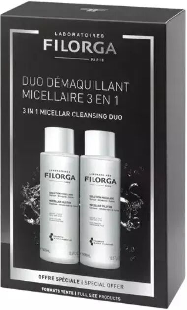 filorga duo micellar soluzione micellare struccante e anti-age bipacco 2 x 400 ml