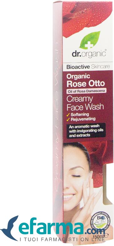 dr. organic rose otto detergente viso 150 ml