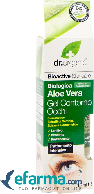 dr. organic aloe vera siero gel contorno occhi trattamento intensivo 15 ml