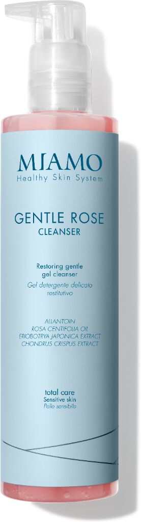 miamo total care gentle rose cleanser gel detergente delicato 250 ml