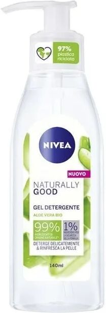 nivea naturally good gel detergente con aloe vera bio 140 ml