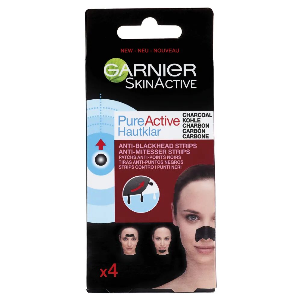 Garnier Skinactive Strips Viso Pure Active Charcoal Zona-T 12 Pezzi