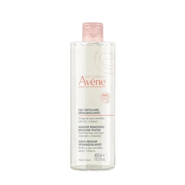 Avène Eau Thermale Les Essentiels Acqua micellare Detergente e Struccante, Pelle Sensibile 400 ml