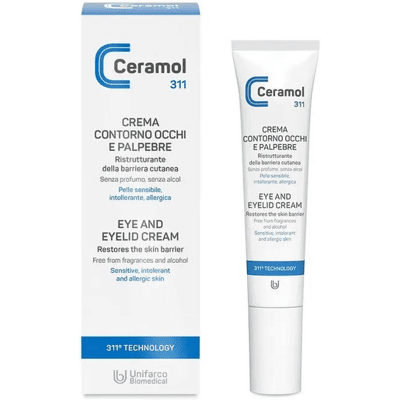 Unifarco Ceramol Crema Contorno Occhi e Palpebre Sensibile - Barriera Cutanea Unifarco Ceramol Crema Contorno Occhi e Palpebre Sensibile - Barriera Cutanea
