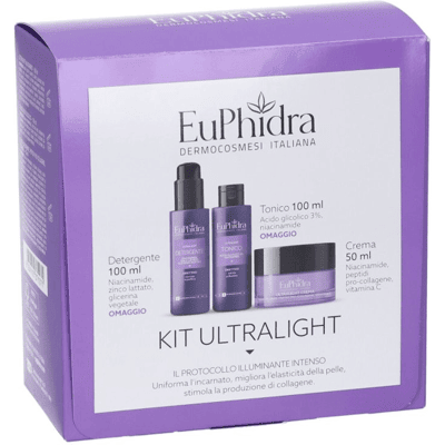 EuPhidra Cofanetto Viso Ultralight con Crema Ricca Niacinamide + Detergente Tonico EuPhidra Cofanetto Viso Ultralight con Crema Ricca Niacinamide + Detergente Tonico