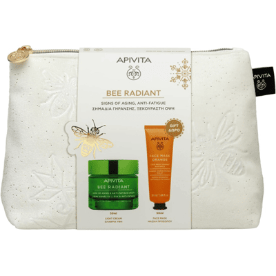 Apivita Cofanetto Regalo Bee Radiant con Crema Gel Anti-età e Anti-fatica Texture Leggera 50 ml + Maschera Viso Illuminante Arancia 50 ml Apivita Cofanetto Regalo Bee Radiant con Crema Gel Anti-età e Anti-fatica Texture Leggera 50 ml + Maschera Viso Illuminante Arancia 50 ml