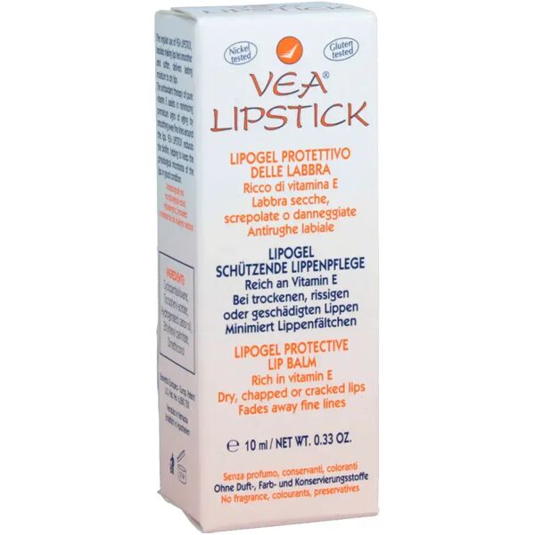 vea cosmetics vea lipstick lipogel idratante labbra secche e screpolate 10 ml