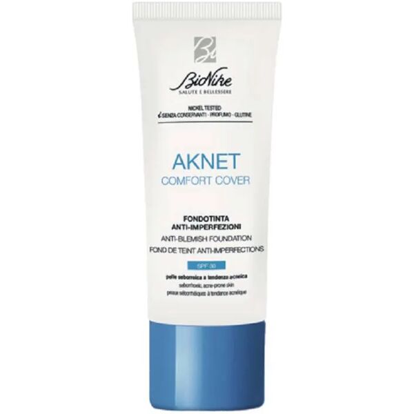 bionike aknet comfort cover 102 fondotinta anti-imperfezioni 30 ml