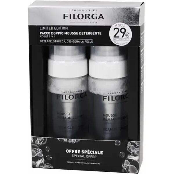 filorga duo foam cleanser mousse struccante bipacco 2x150 ml