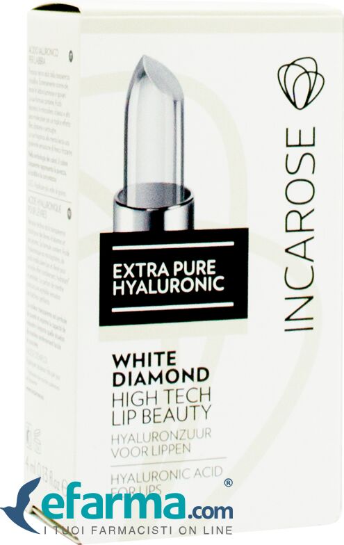 incarose extra pure hyaluronic white diamond stick labbra idratante e antirughe 1 pezzo