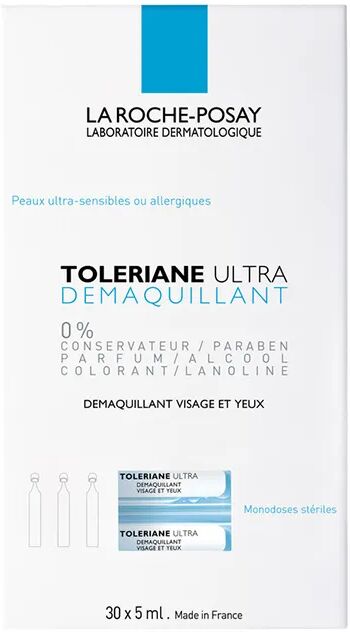 la roche posay toleriane ultra demaquillant struccante viso occhi 30 flaconcini monodose