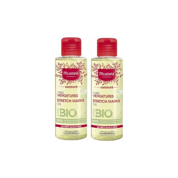 mustela maternité olio smagliature bio promo bipacco 105 ml + 105 ml