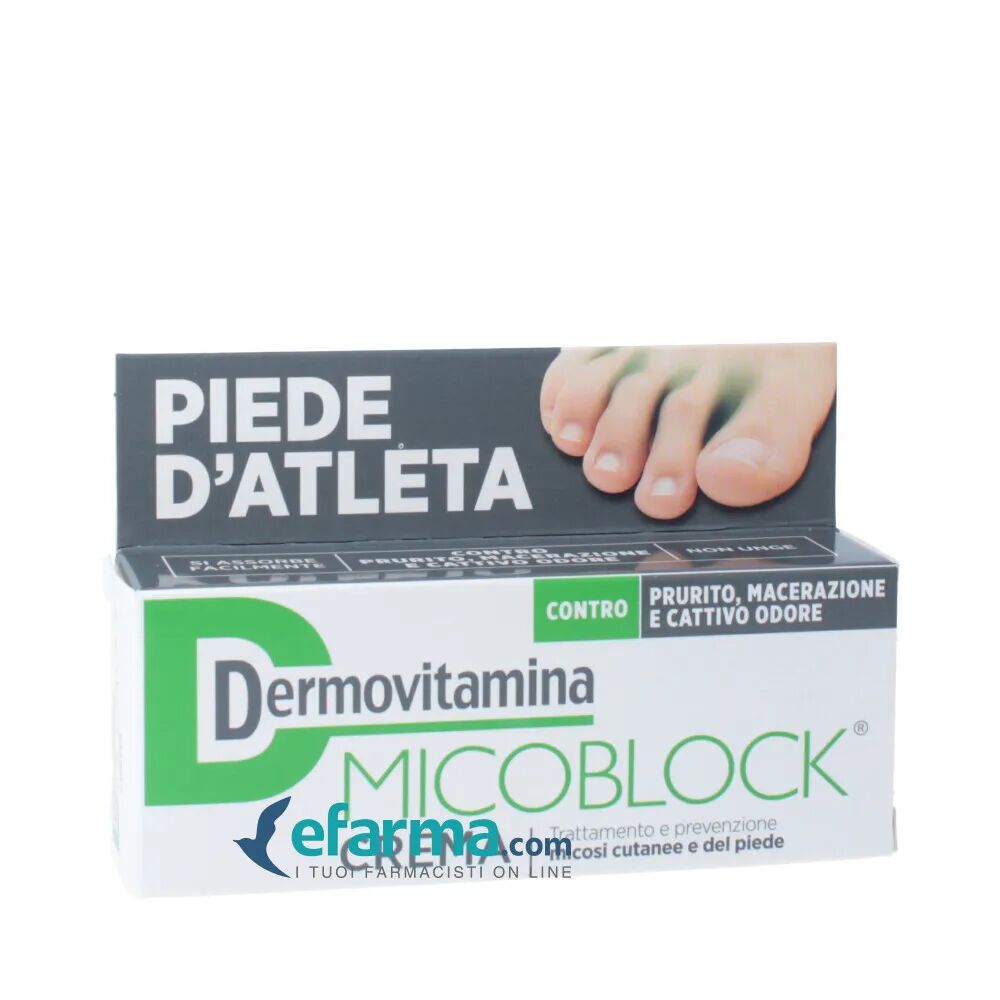 Dermovitamina MicoBlock Crema Micosi Cutanee e Piede d'Atleta 30 ml