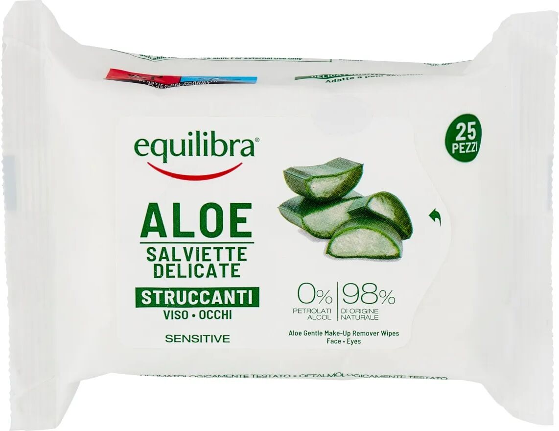 Equilibra Aloe Salviette Struccanti 25 Pezzi