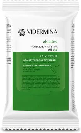 Vidermina CLX Salviettine Intime Detergenti 15 Pezzi