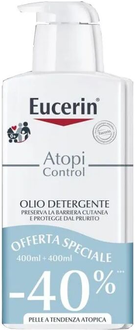 Eucerin AtopiControl PROMO BIPACCO Olio Detergente Corpo 2X400 ml