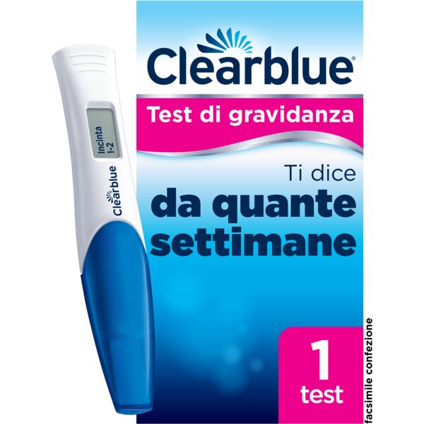 clearblue test di gravidanza con indicatore delle settimane ti dice da quanto è avvenuto il concepimento 1 test digitale