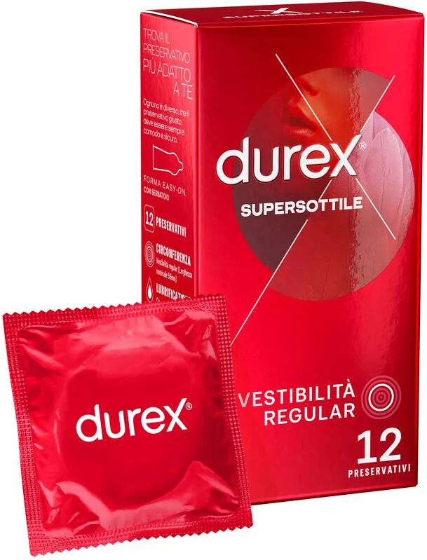 Durex Supersottile Profilattici 12 Pezzi