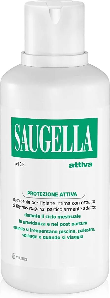 Saugella Attiva 3,5 pH Detergente Intimo Antibatterico e Antimicotico PROMO 500 ml