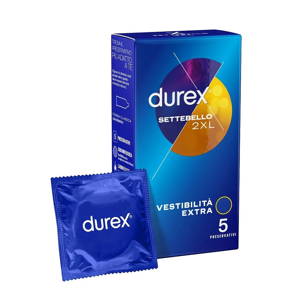 Durex Settebello 2XL Preservativi 5 Pezzi