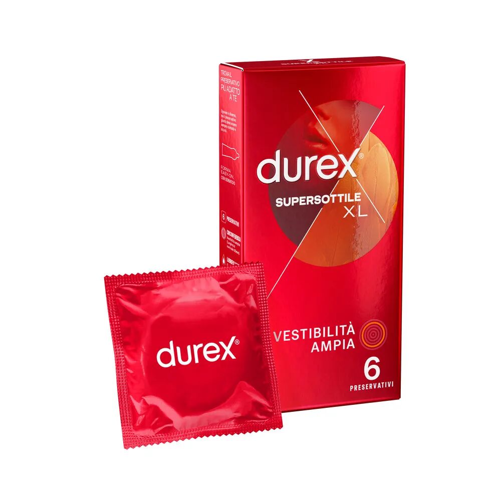 Durex Supersottile XL Preservativi 6 Pezzi