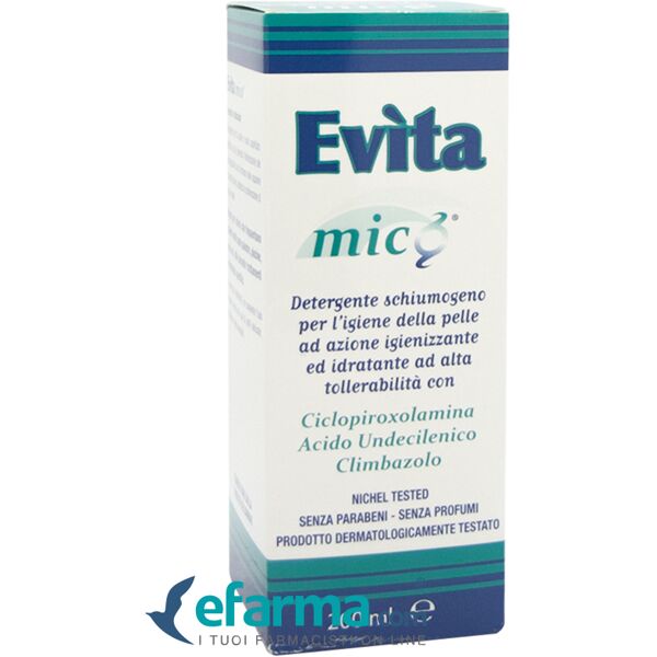 evìta mico detergente in schiuma viso e corpo 200 ml