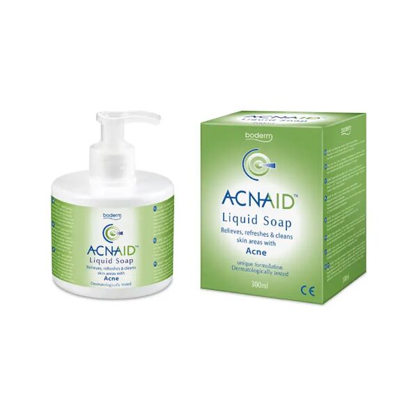 logofarma acnaid sapone liquido detergente viso e corpo per pelle acneica 300 ml