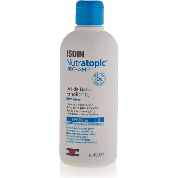 isdin nutratopic pro-amp gel detergente per pelle atopica 400 ml